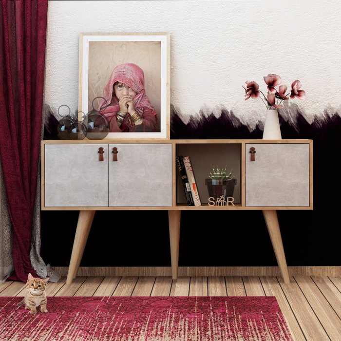 Hanah Home Aparador Roble y Blanco Hanah Home Aparador Roble y Blanco